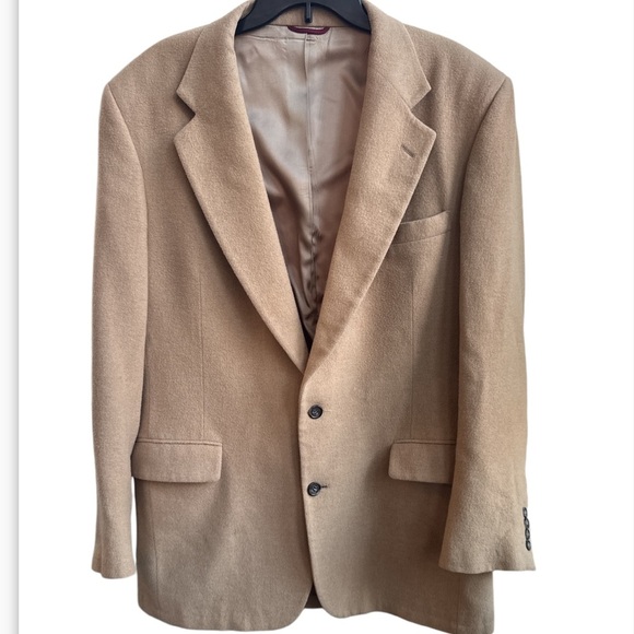 Vintage Jos. A. Bank Men’s 100% Camel Hair Classic Sport Jacket size 44 Tan